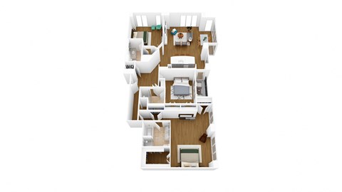 bedroom floor plan  the residences at sawmill estates apartments in